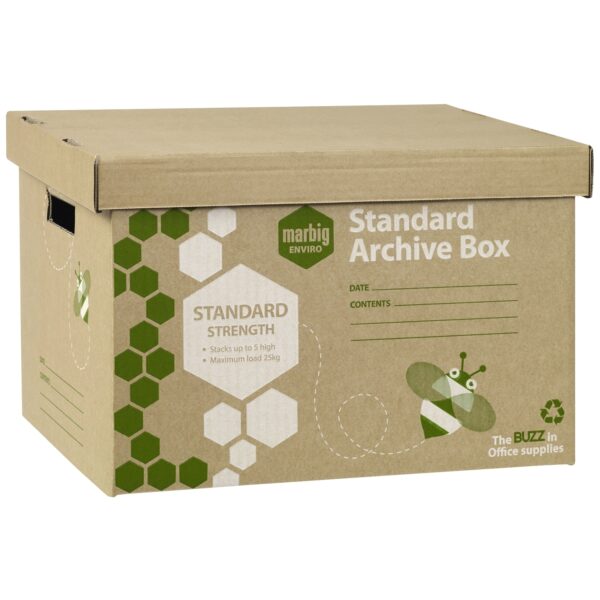 ARCHIVE BOX MARBIG FC ENVIRO 315mm x 420mm x 260mm STANDARD STRENGTH