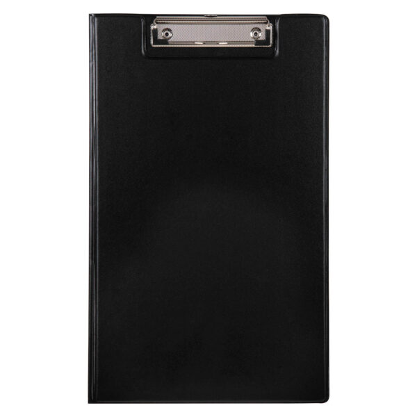 CLIPFOLDER FC PVC MARBIG SINGLE POCKET BLACK
