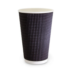 16OZ CHARCOAL TRIPLE WALL UNI WAVE CUP