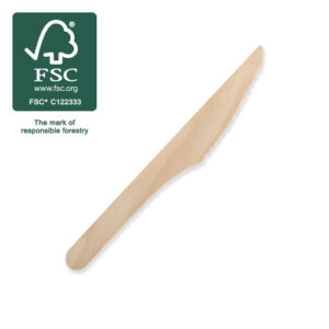 WOODEN KNIFE 160mm FSC 100% UNCOATED
