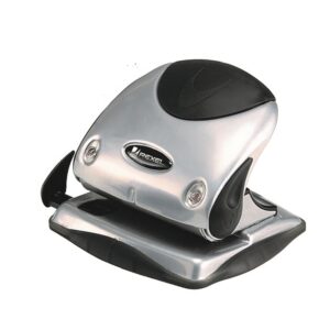 REXEL PREMIUM 2 HOLE PUNCH LARGE 40 SHEET CAPACITY SILVER / BLACK P240