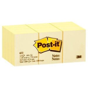 POST IT NOTE 3M 35mm x 48mm YELLOW