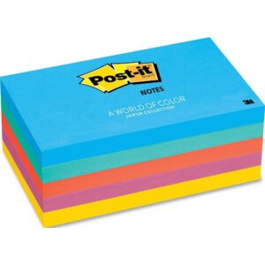 POST IT NOTE 3M 73mm x 123mm ASST COLOURS