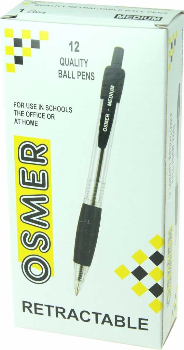 OSMER RETRACTABLE PEN MEDIUM TIP 1.0mm