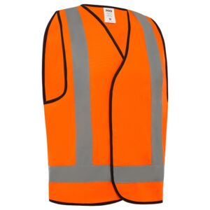 ORANGE SAFETY VEST DAY / NIGHT USE 'X' BACK VDNOX SIZE : SMALL - 4XL
