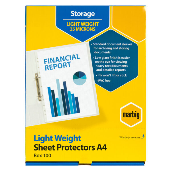 SHEET PROTECTOR A4 MARBIG COPYSAFE