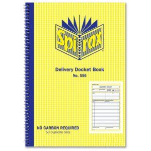 SPIRAX 556 DELIVERY DOCKET BOOK 50 DUPLICATE SETS