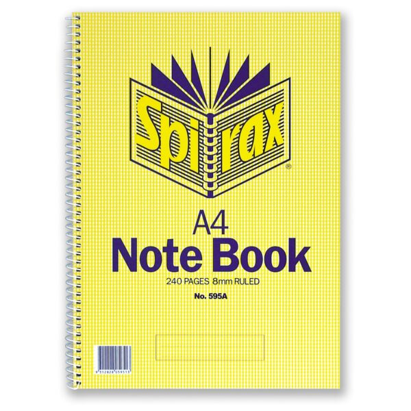 SPIRAX 595 NOTEBOOK A4 7mm 60 LEAF