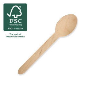 WOODEN SPOON 160mm FSC 100% UNCOATED