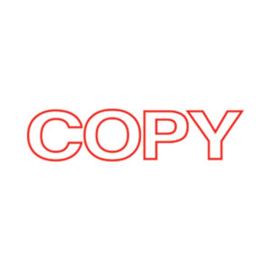 SHINY STAMP RED 'COPY' SEN0022
