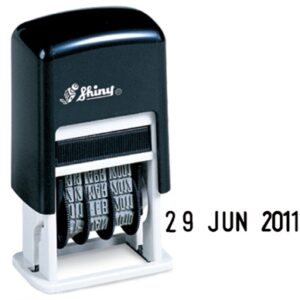SHINY STAMP SELF INKING DATER 4mm BLACK
