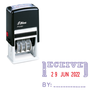 SHINY STAMP SELF INKING DATER 'RECEIVED' S402