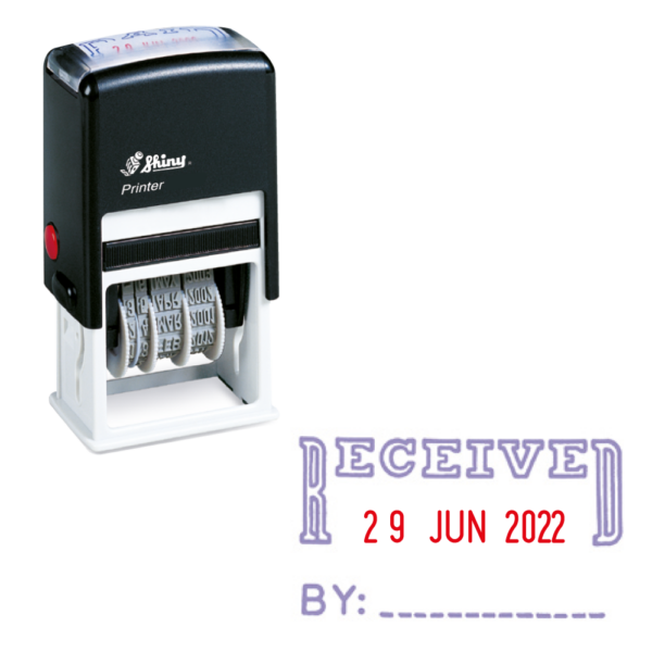SHINY STAMP SELF INKING DATER 'RECEIVED' S402