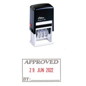 SHINY STAMP SELF INKING DATER 'APPROVED' S404
