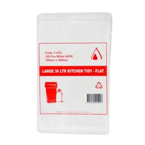 36L KITCHEN TIDY WHITE BIN LINER ON ROLL