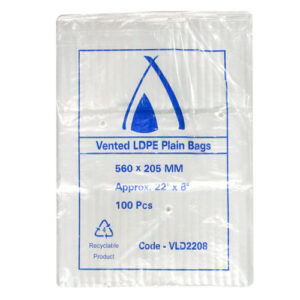VENTED POLYTHENE BAG CELERY 560mm x 205mm