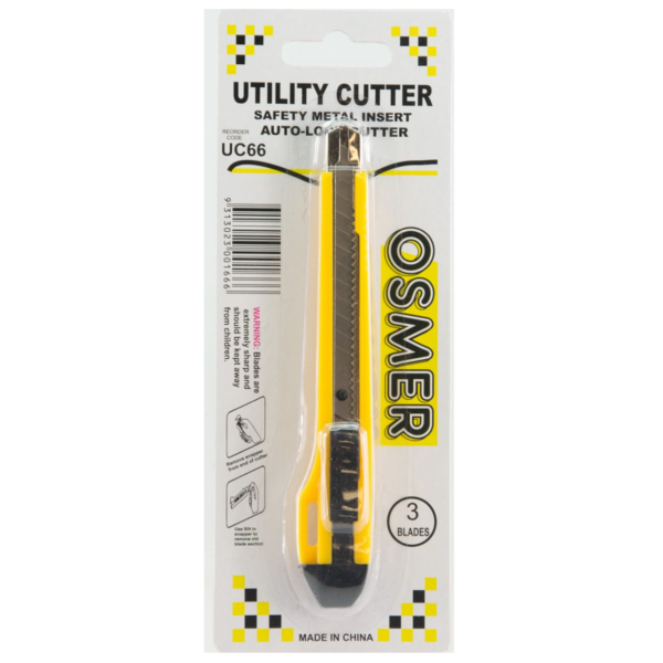 OSMER NARROW BLADE CUTTER YELLOW PLASTIC